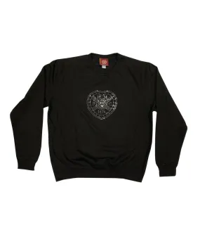 Black Diamante Crest Sweatshirt